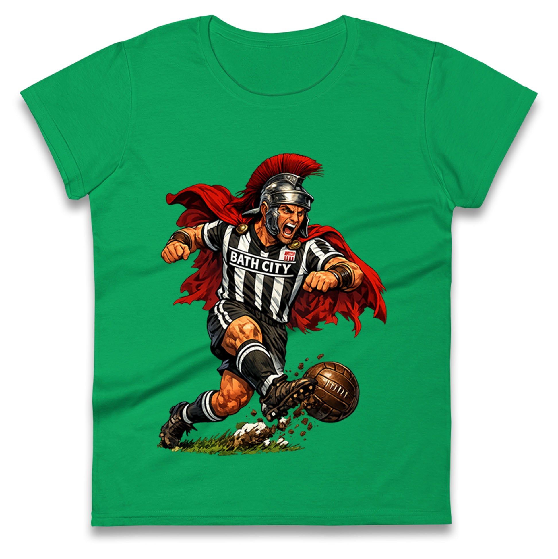 Retro Bath City Football Ladies T Shirt