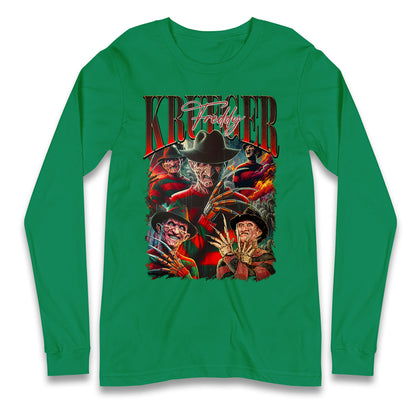 Freddy Krueger Halloween Bootleg Long Sleeve T Shirt