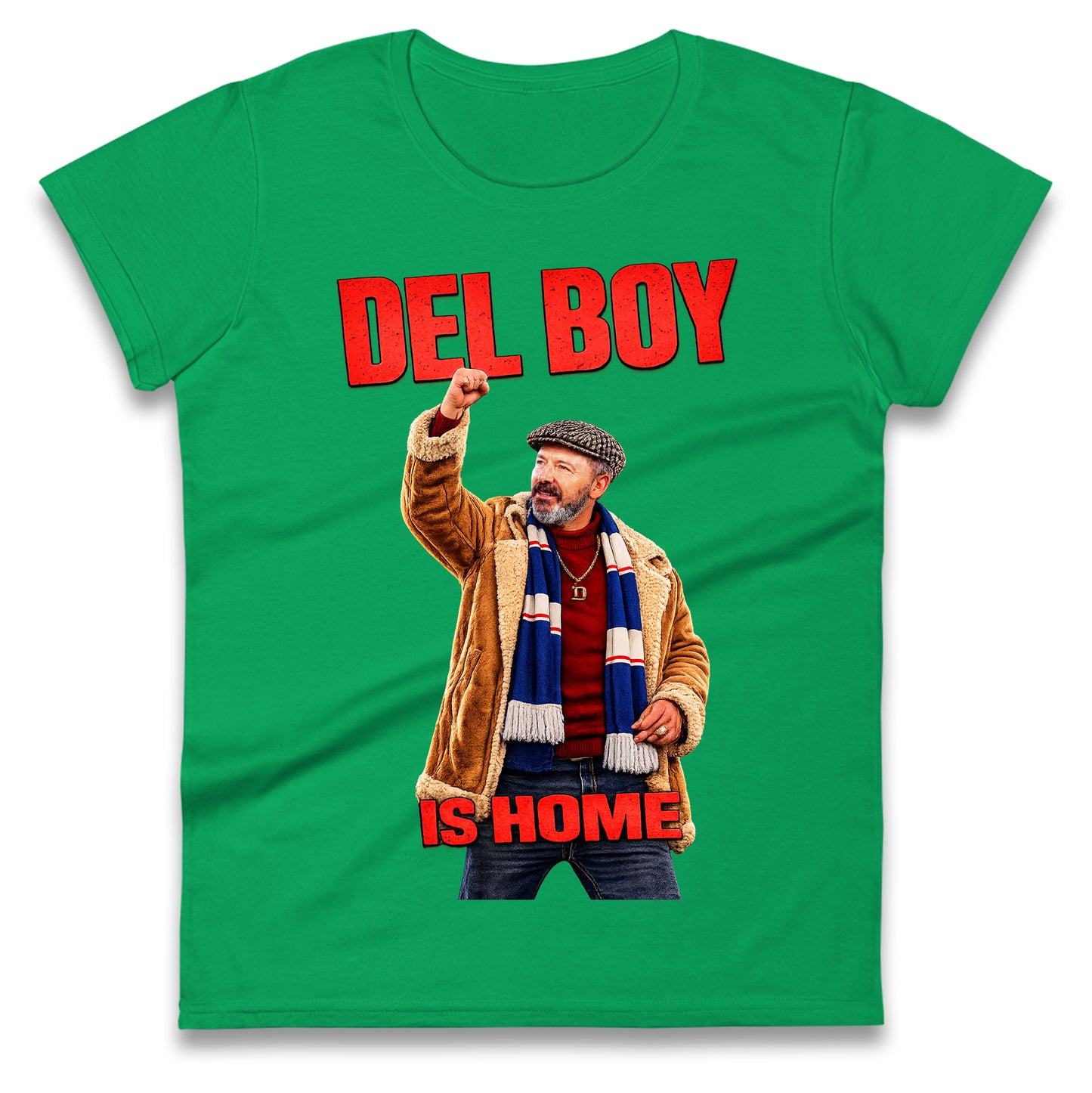 Derek McInnes Rangers Del Boy Football Ladies Tee
