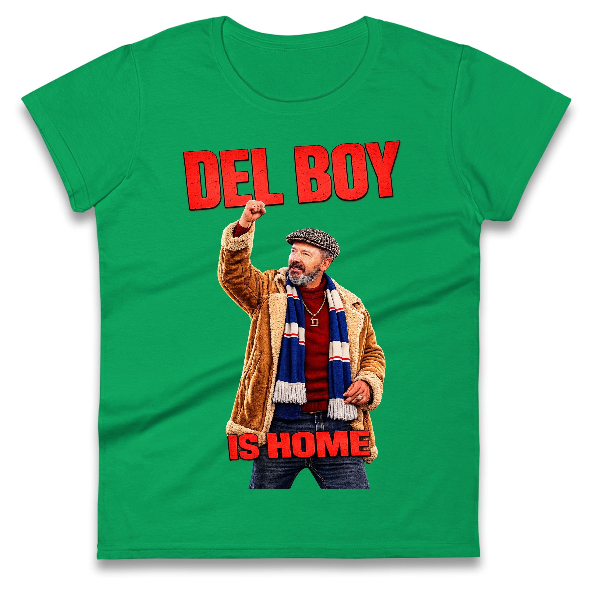 Derek McInnes Rangers Del Boy Football Ladies Tee
