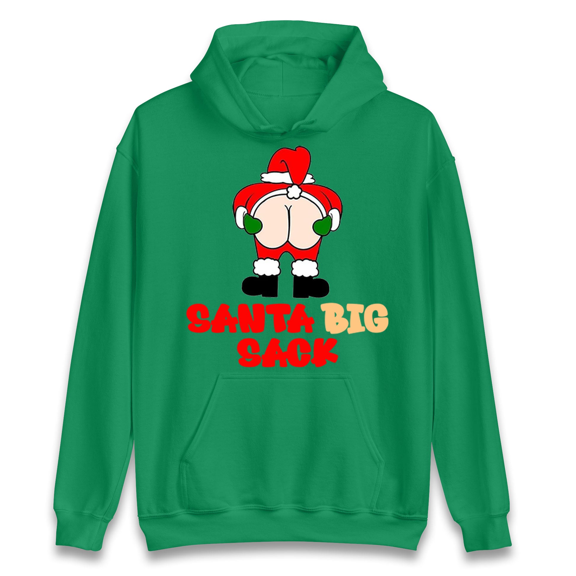 Christmas Santa Big Sack Funny Hoodie