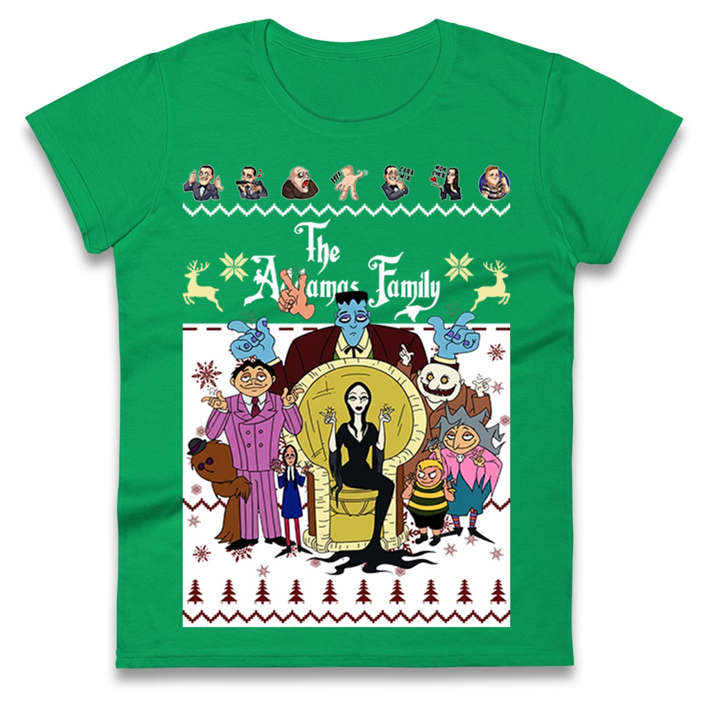 The Addams Family Christmas Ladies Shirt