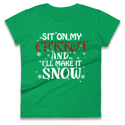 Rude Christmas Ladies T Shirt