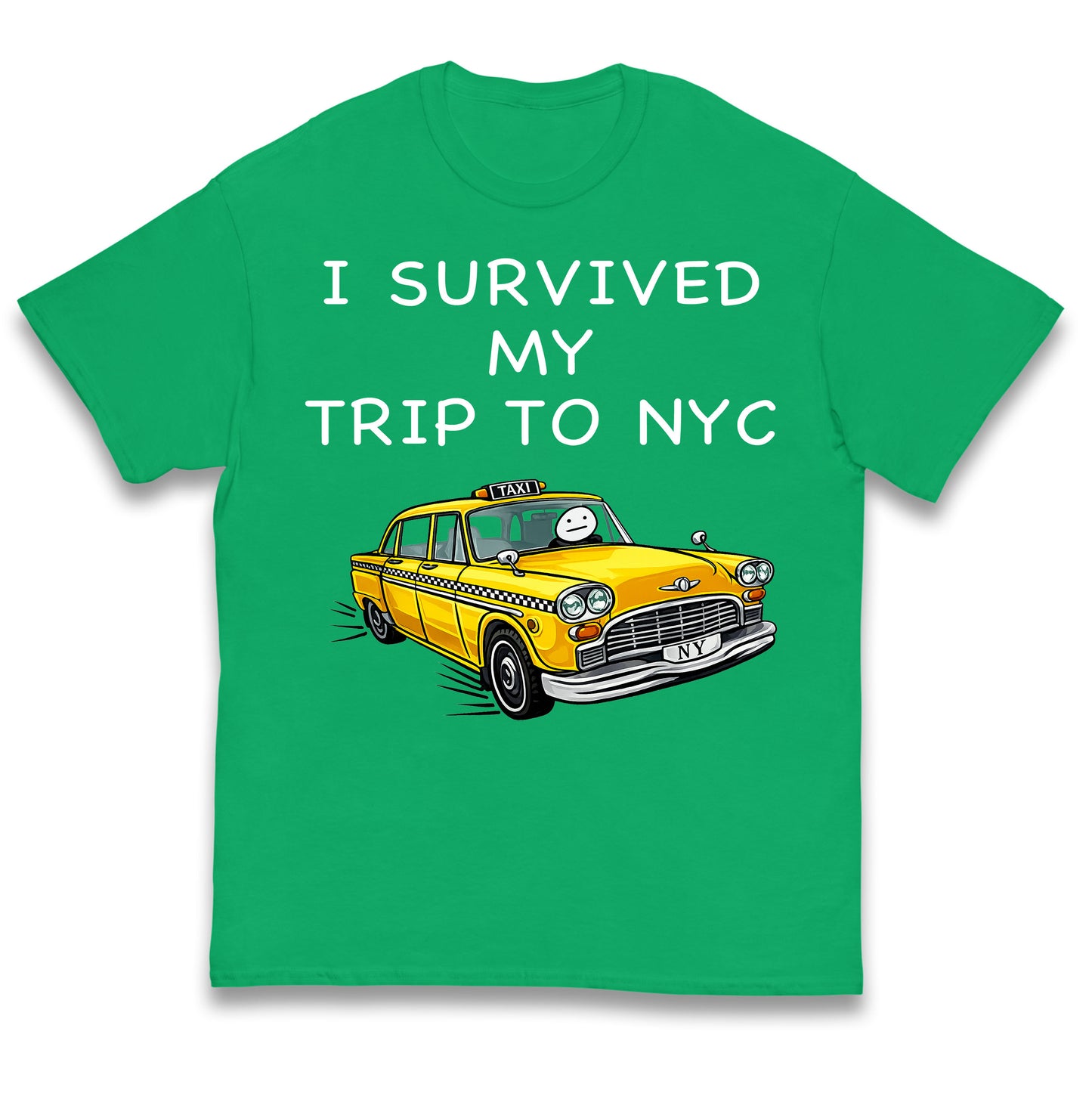 I Survived My Trip To NYC Yellow Taxi Kids T Shirt