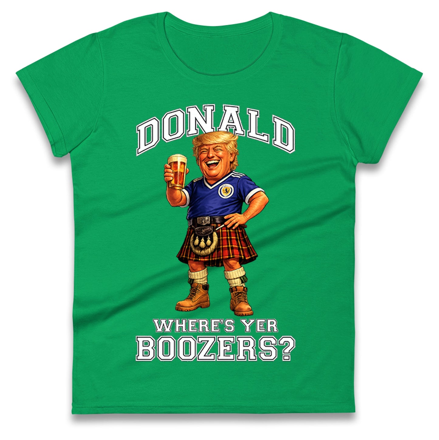 Donald Trump Scotland World Cup Ladies T Shirt