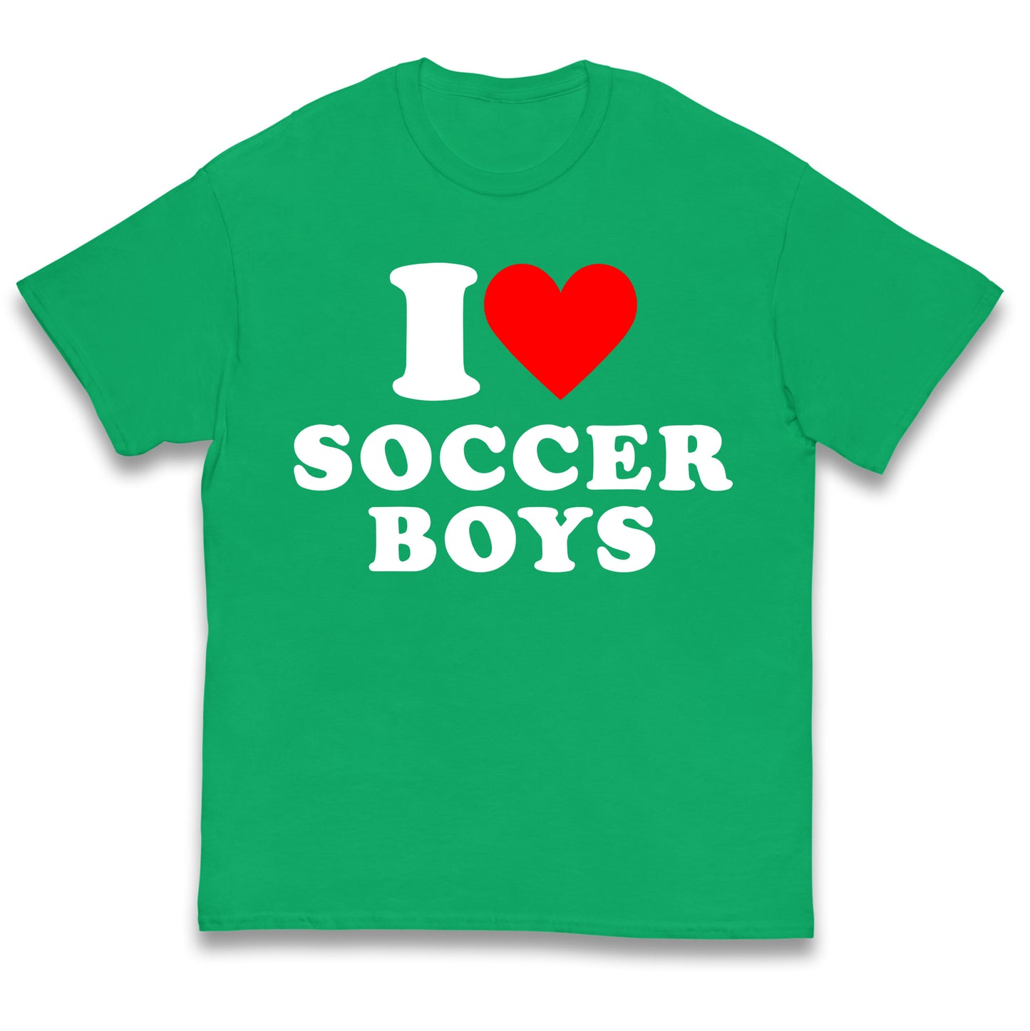 I Love Soccer Boys Kids T Shirt