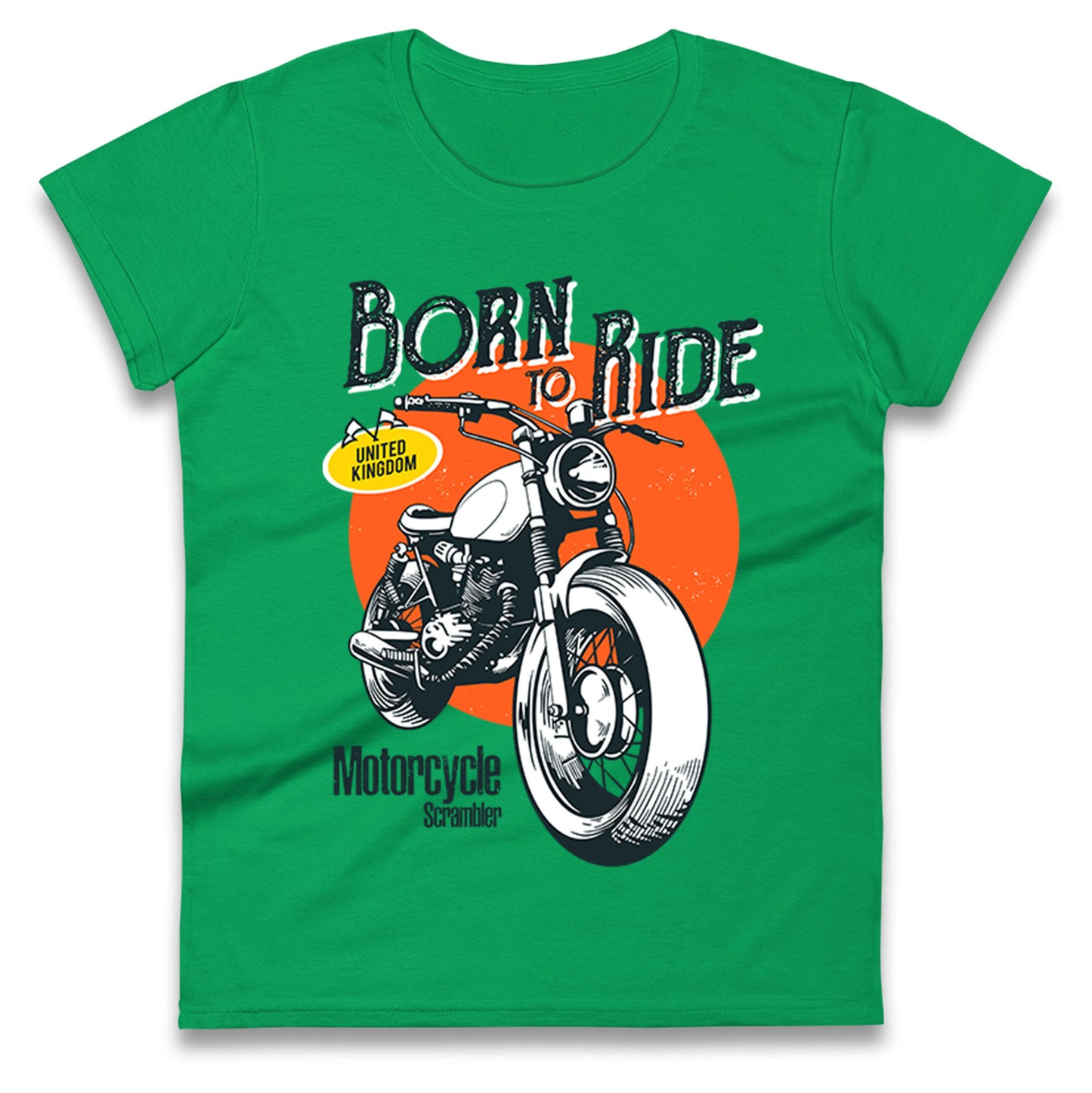 Born To Ride UK Ladies T Shirt