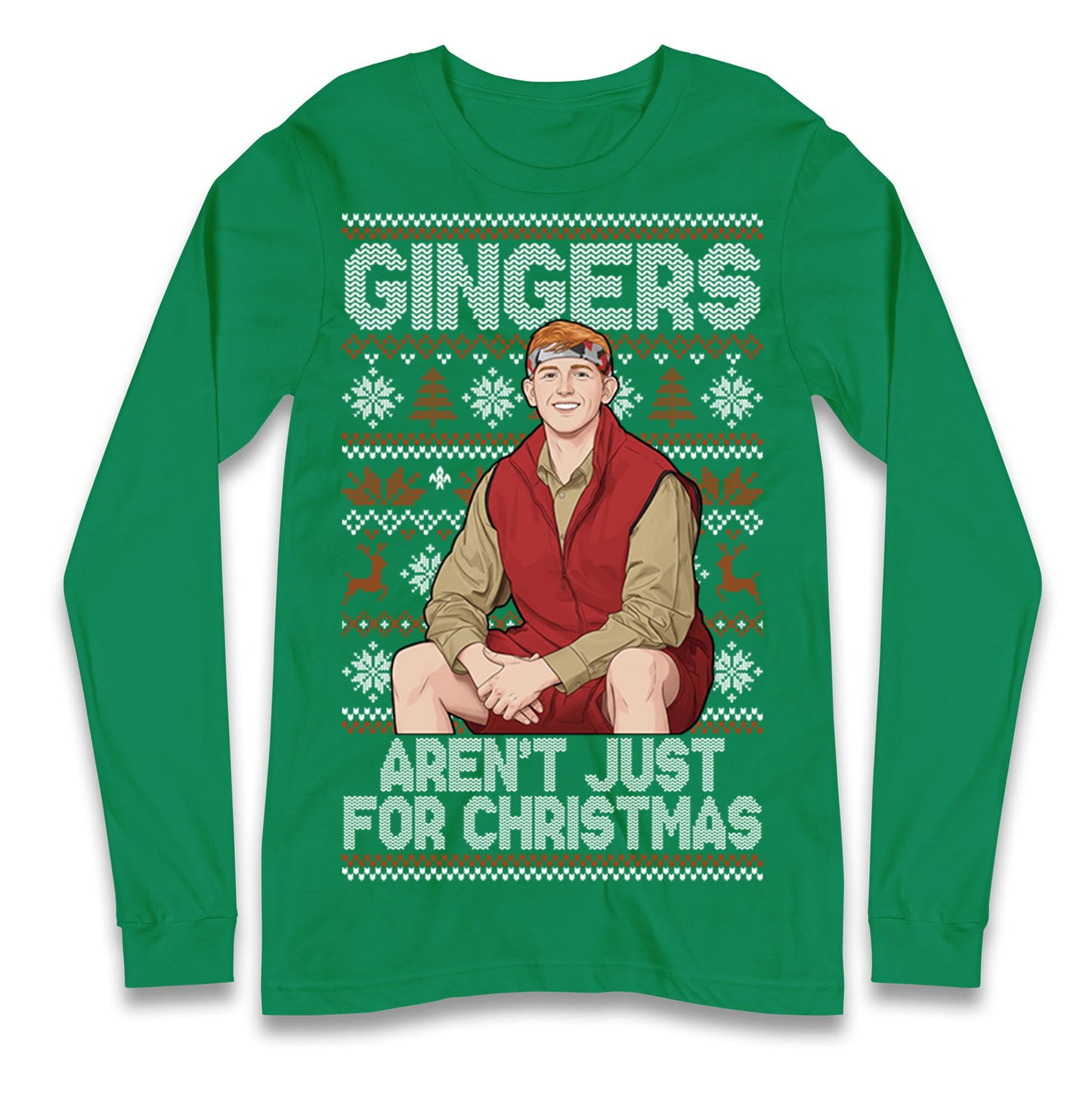 Angry Ginge Xmas Longsleeve T Shirt