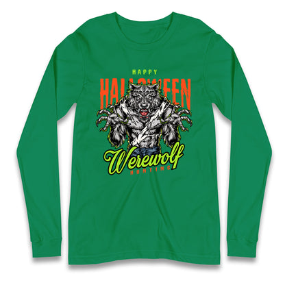Halloween Werewolf Longsleeve T Shirt