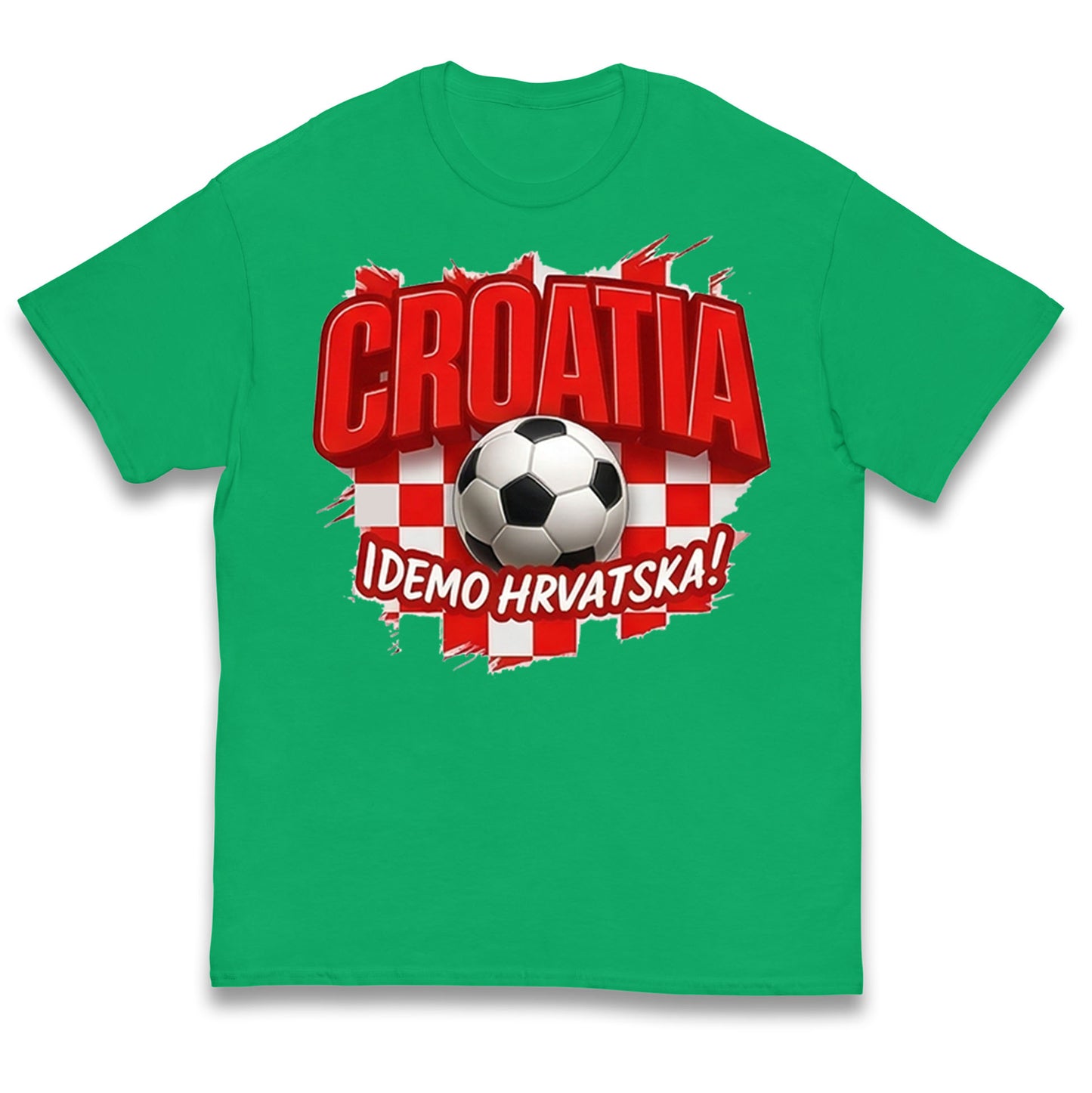 Croatia Retro World Cup Kids T Shirt 