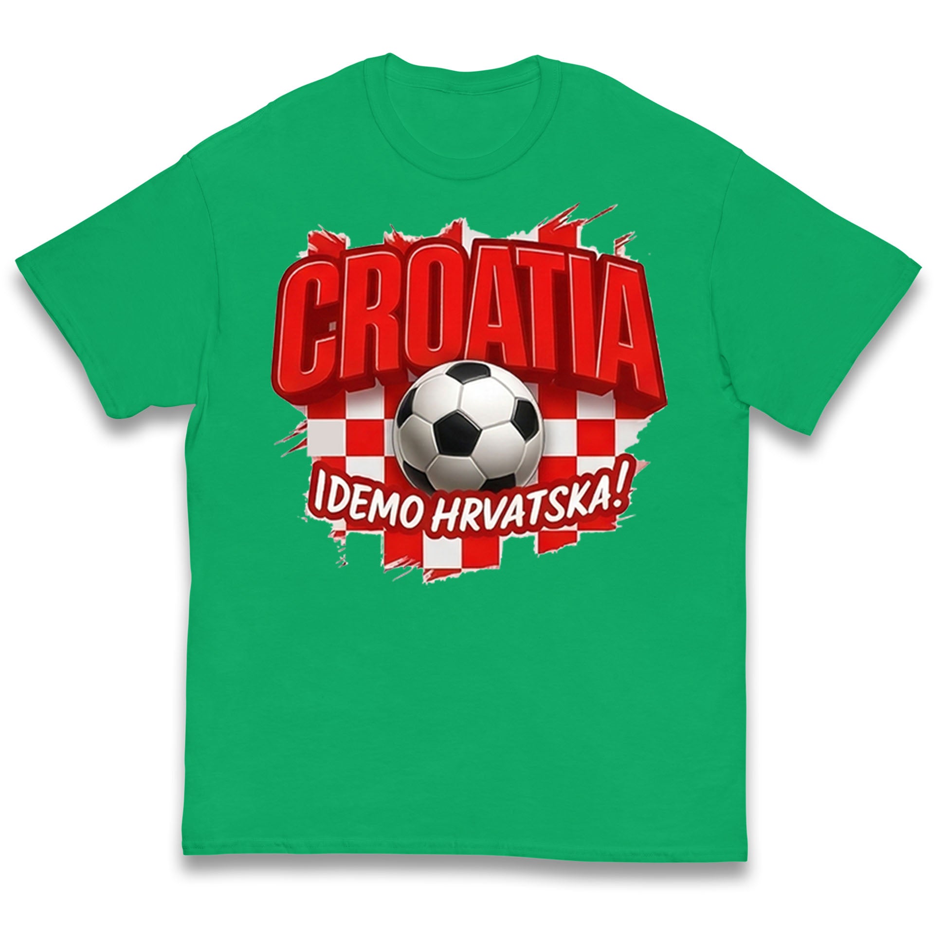 Croatia Retro World Cup Kids T Shirt 