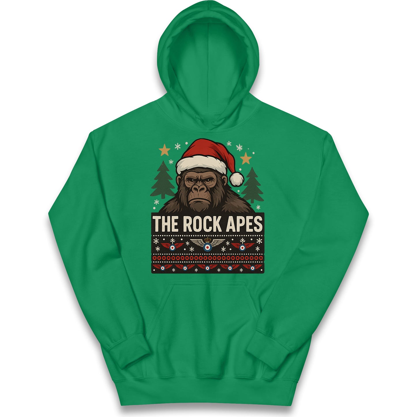 The Rock Apes RAF Regiment Christmas Kids Hoodie