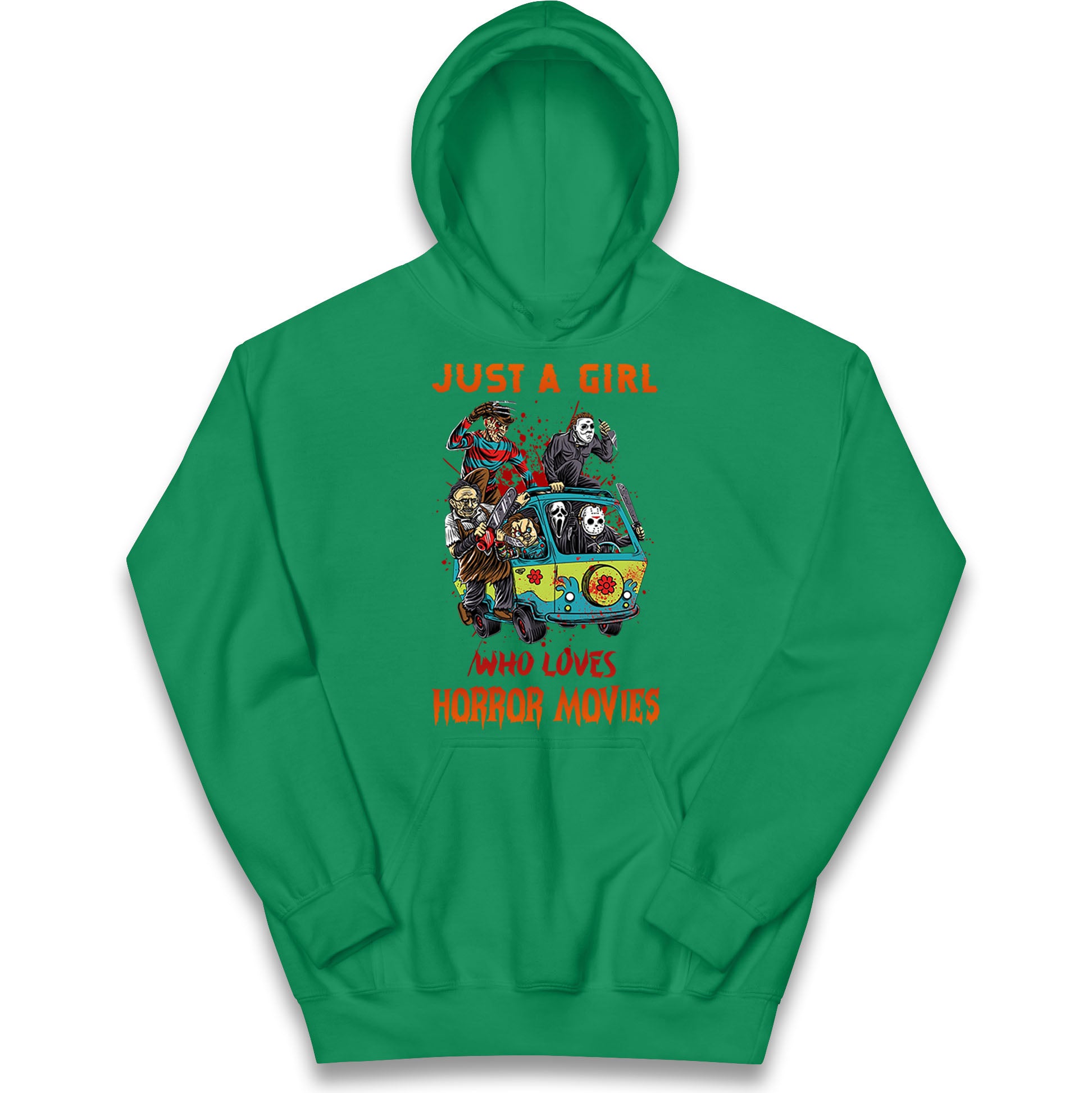 Just A Girl Who Loves Horror Movies Halloween Hoodie
