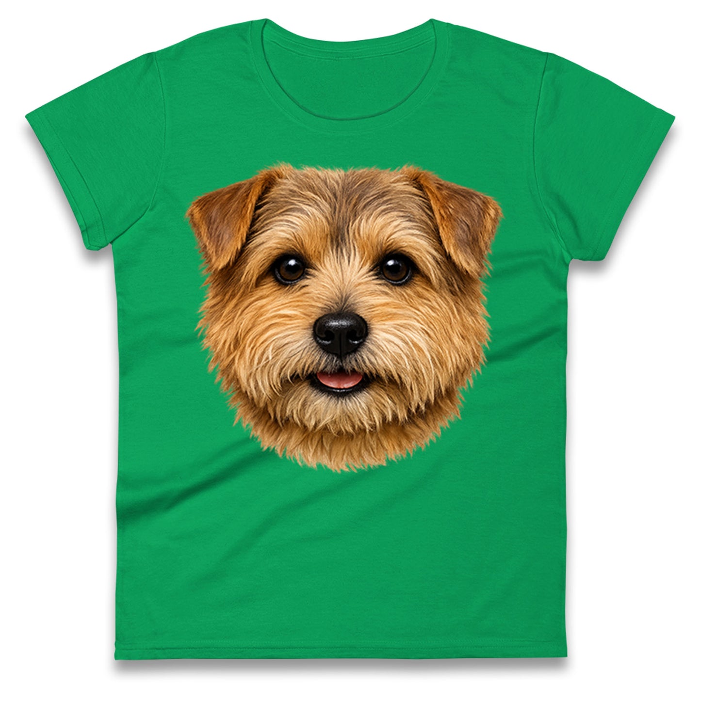 Norfolk Terrier Dog Face Ladies T Shirt
