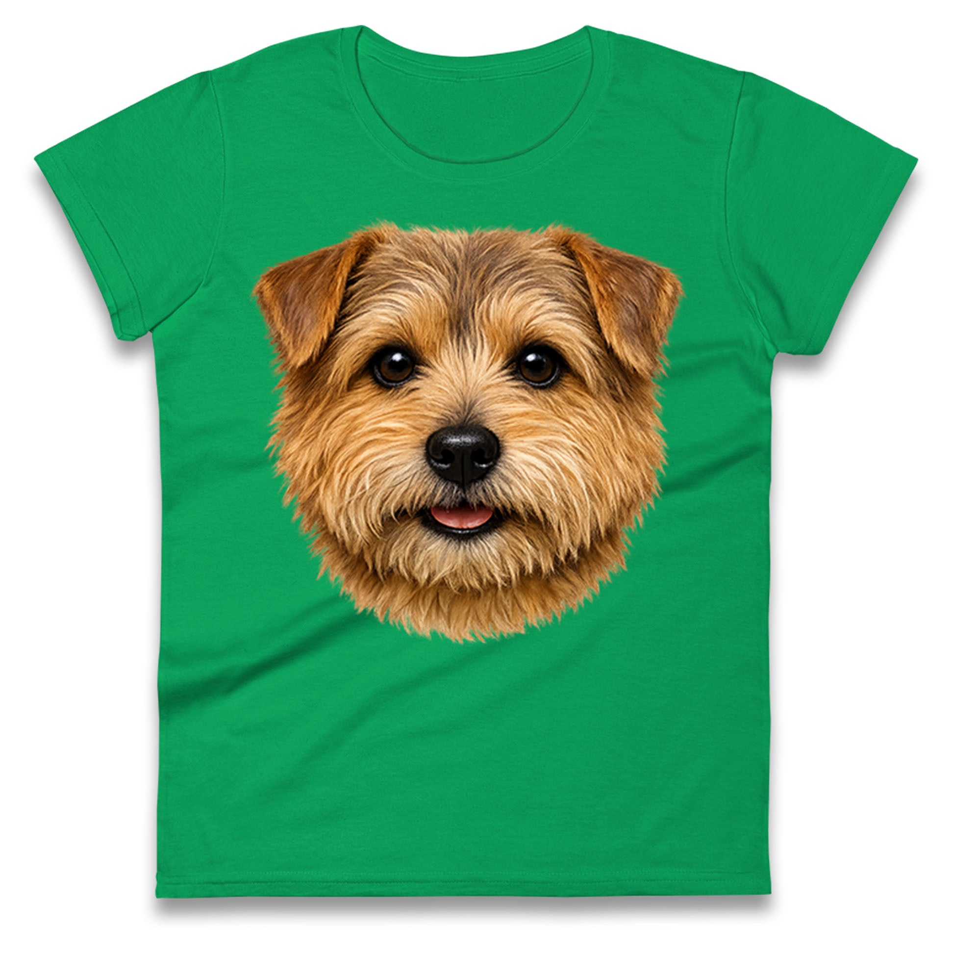 Norfolk Terrier Dog Face Ladies T Shirt