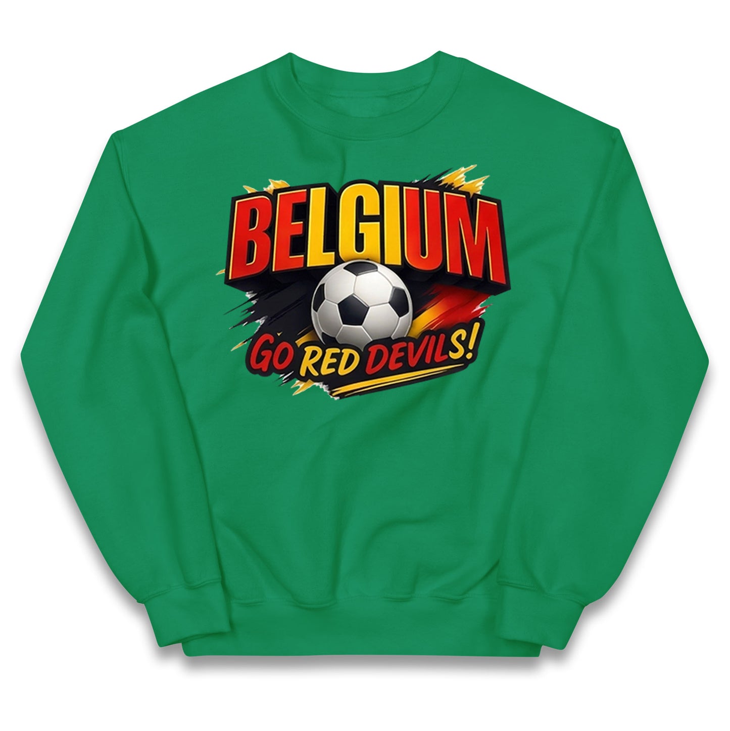 Belgium Retro Football Kids Jumper