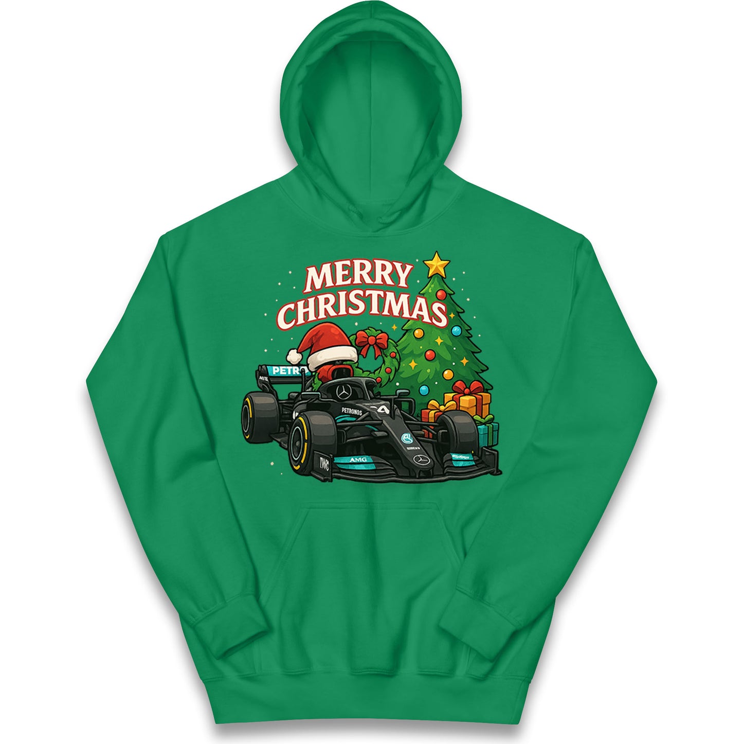 Mercedes F1 Christmas Kids Hoodie