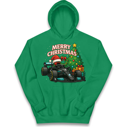 Mercedes F1 Christmas Kids Hoodie