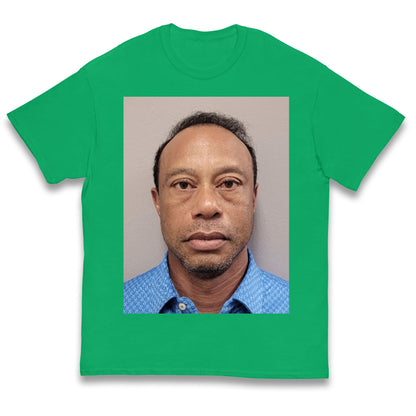 Tiger Woods Mugshot Kids T Shirt