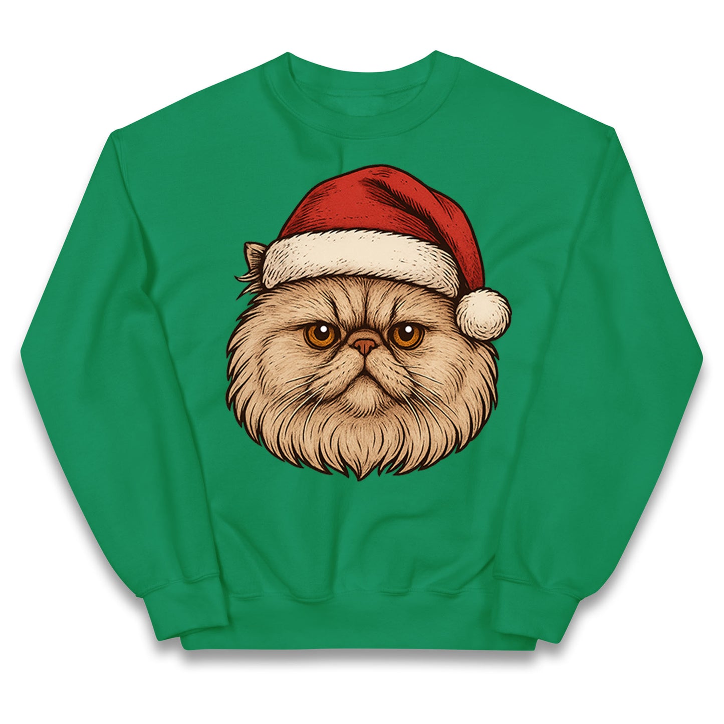 Persian Cat Christmas Kids Jumper