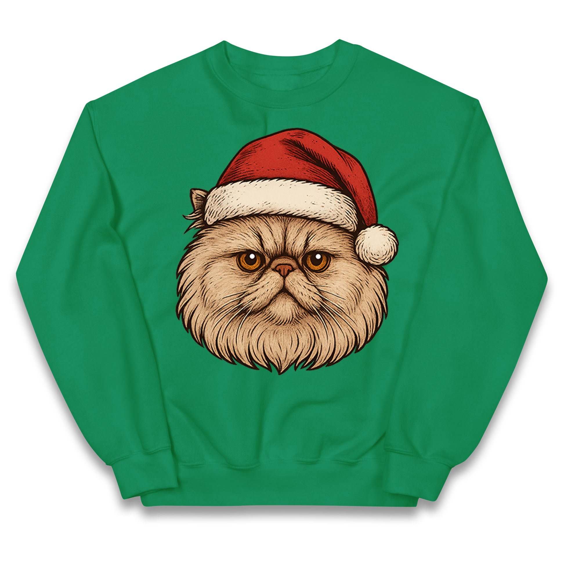 Persian Cat Christmas Kids Jumper