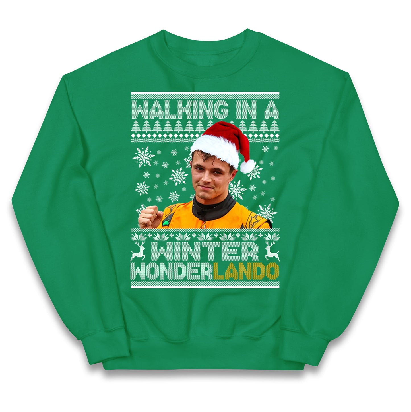 Lando Norris Christmas Kids Jumper