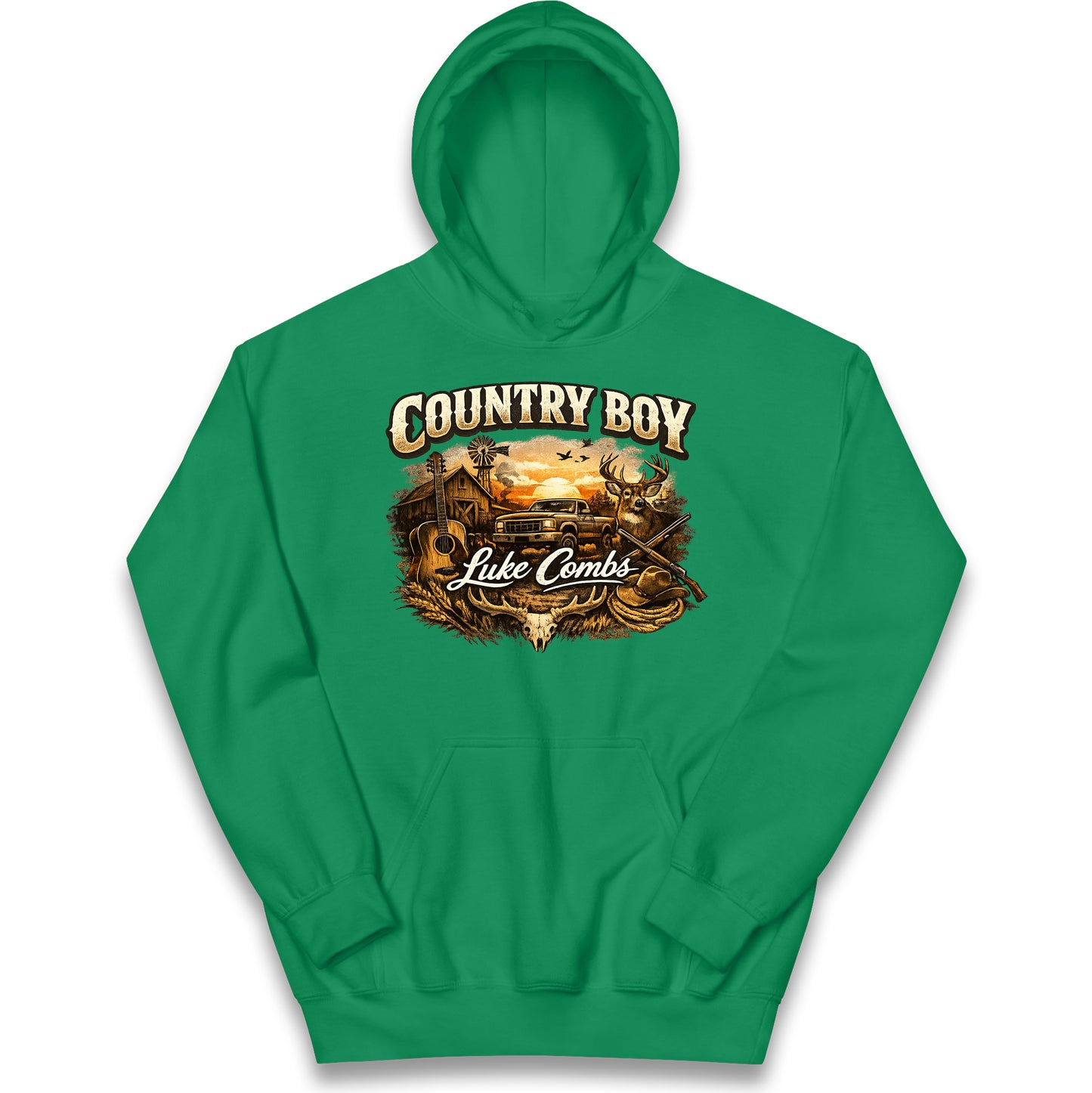 Luke Combs Country Music Kids Hoodie