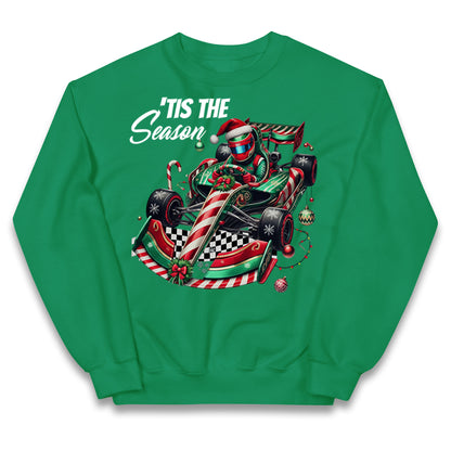 F1 Karting Tis The Season Christmas Kids Jumper