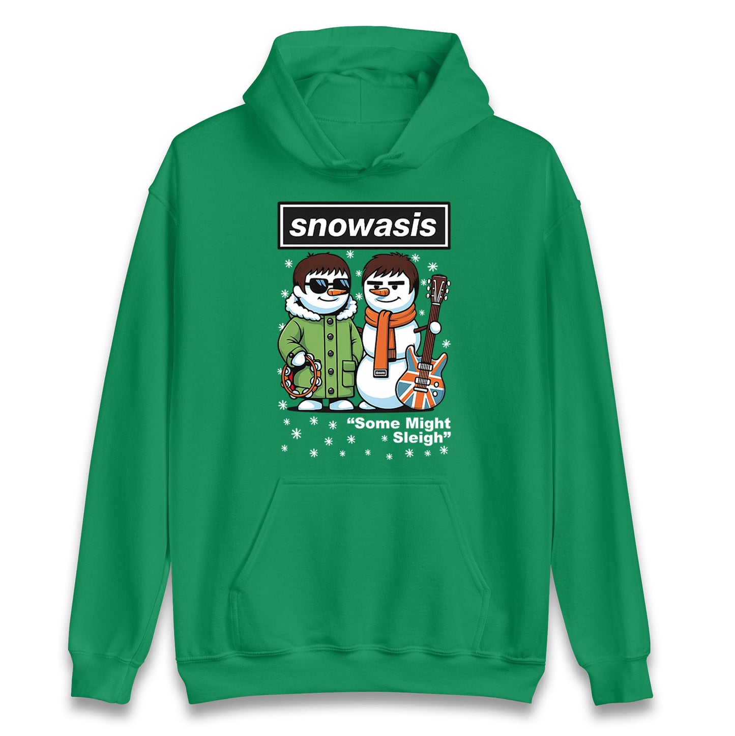Funny Snowasis Might Sleigh Xmas Music Hoodie