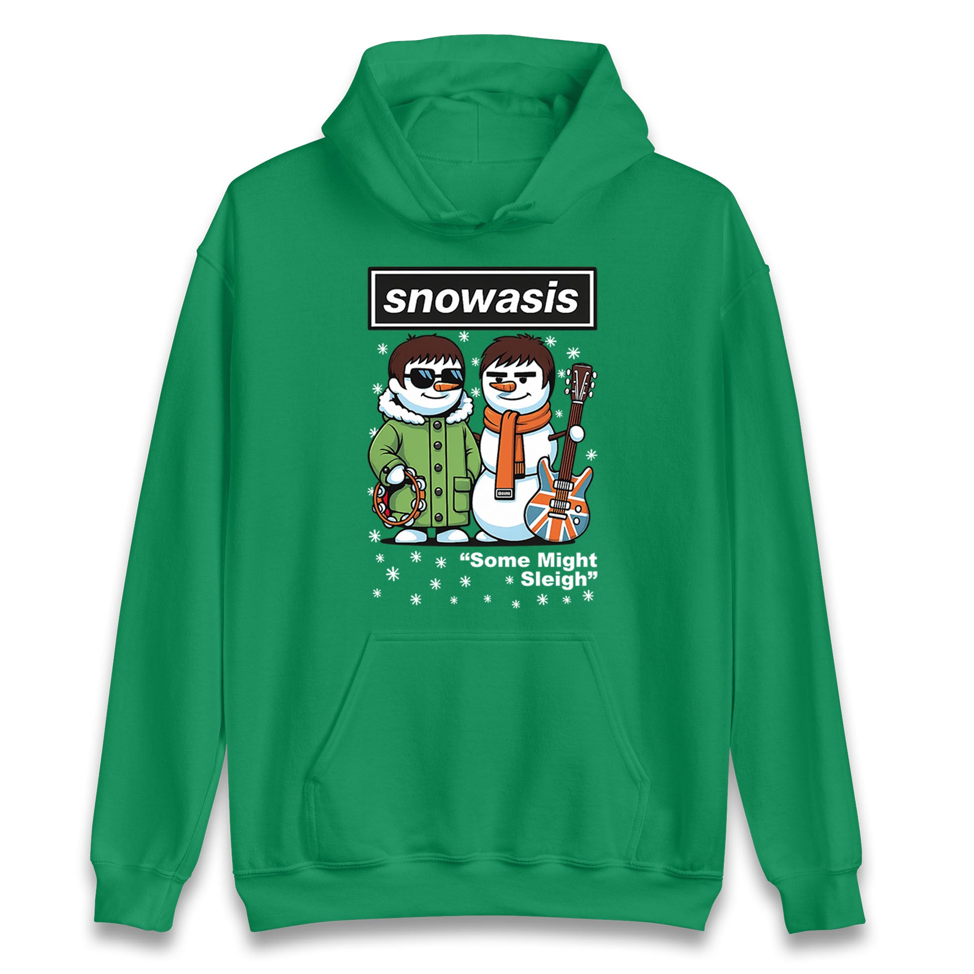 Funny Snowasis Might Sleigh Xmas Music Hoodie