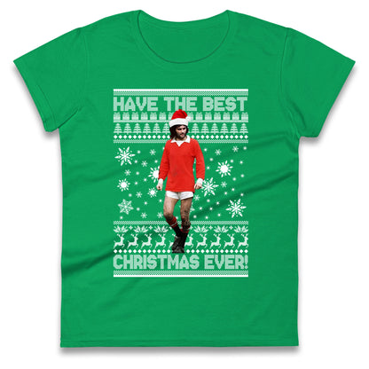Christmas George Best Ladies T Shirt