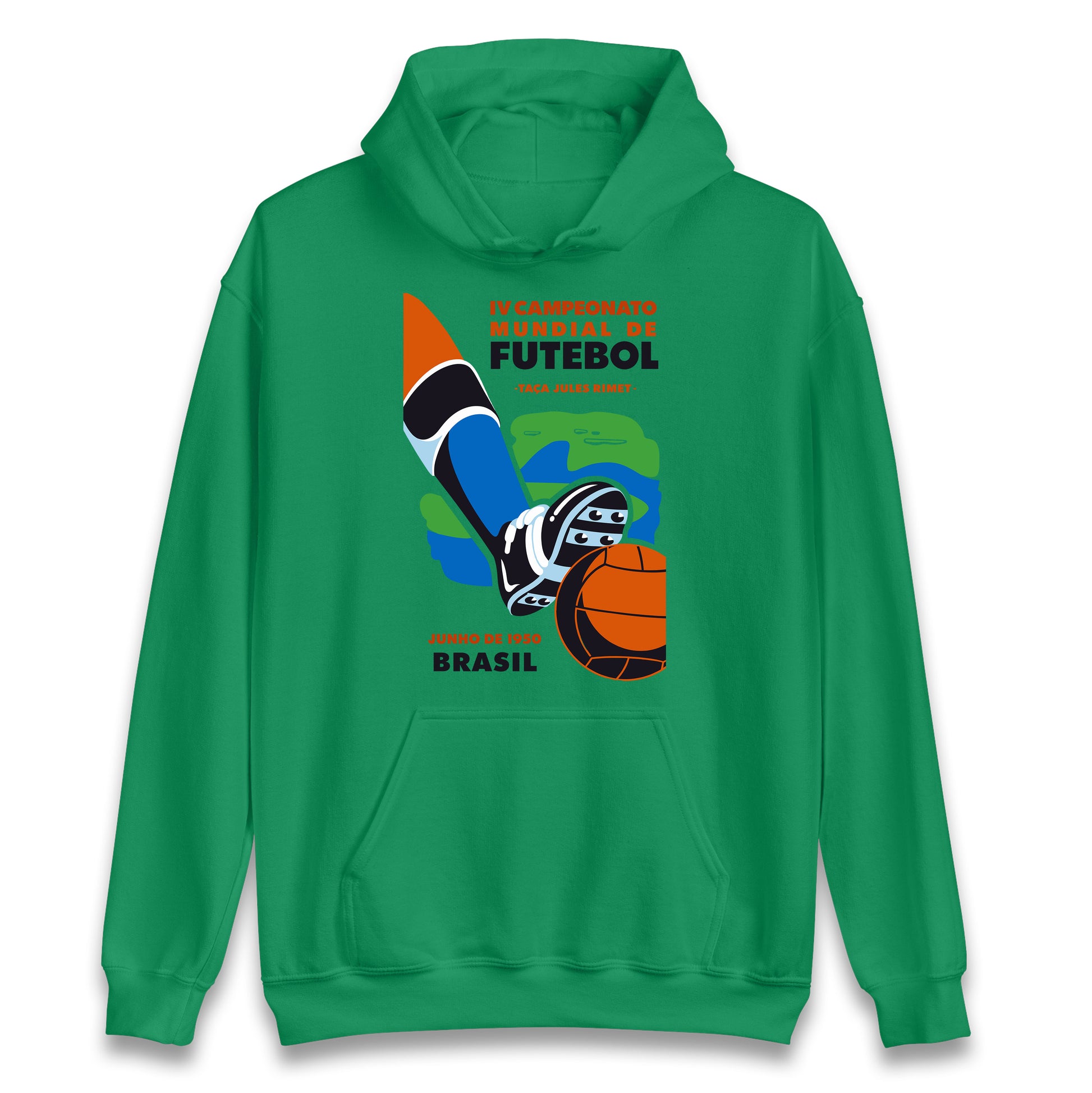 Brasil 1950 Retro World Cup Hoodie