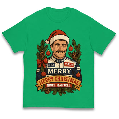 Nigel Mansell Christmas Kids T Shirt