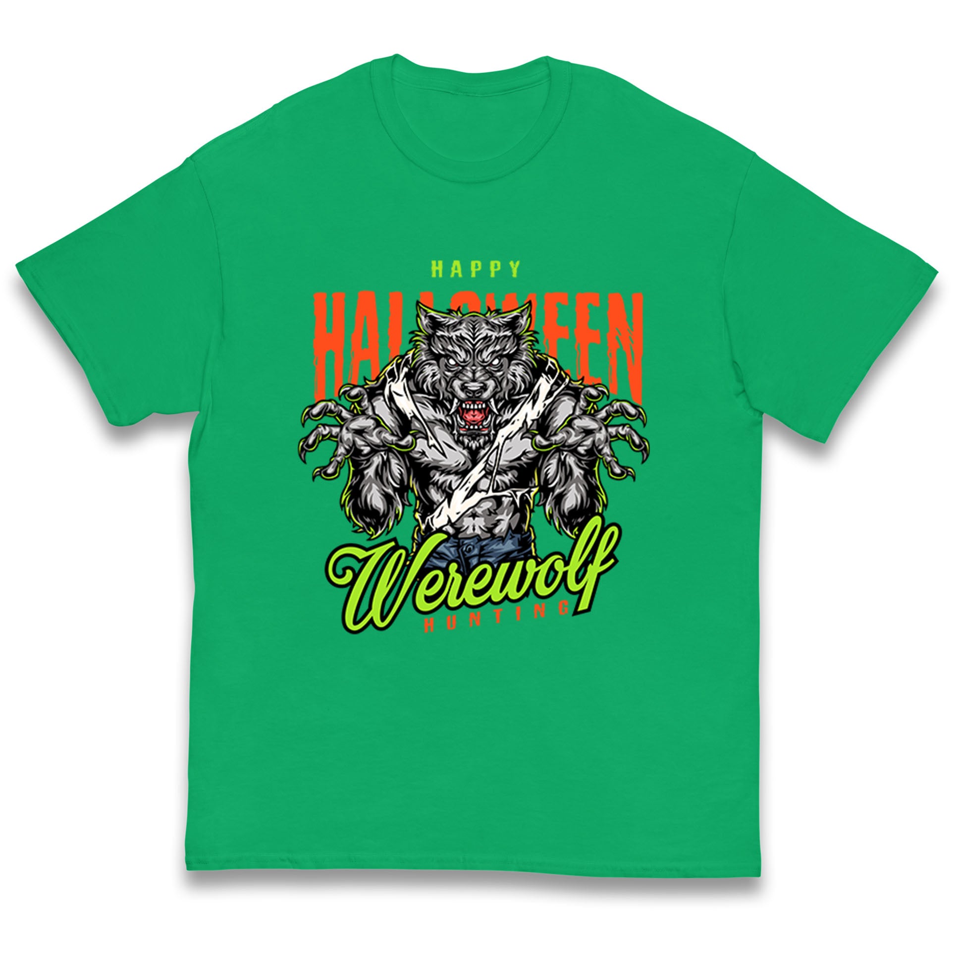 Halloween Werewolf Kids T Shirt