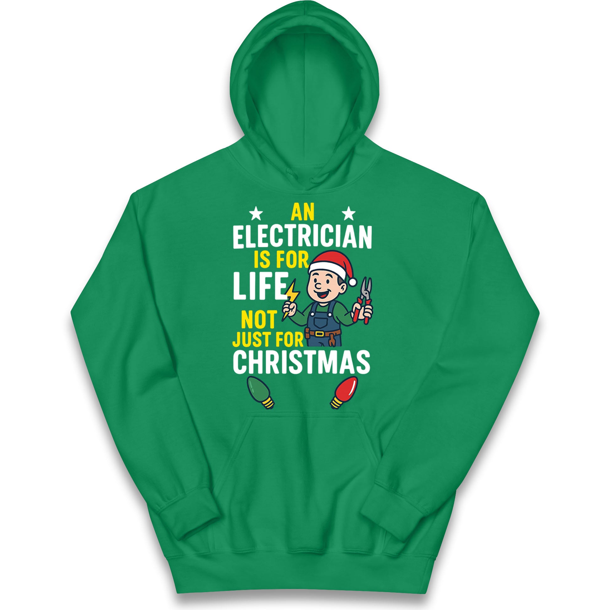 Electrician Christmas Kids Hoodie