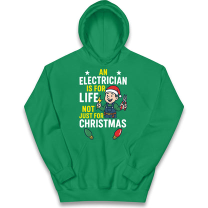Electrician Christmas Kids Hoodie