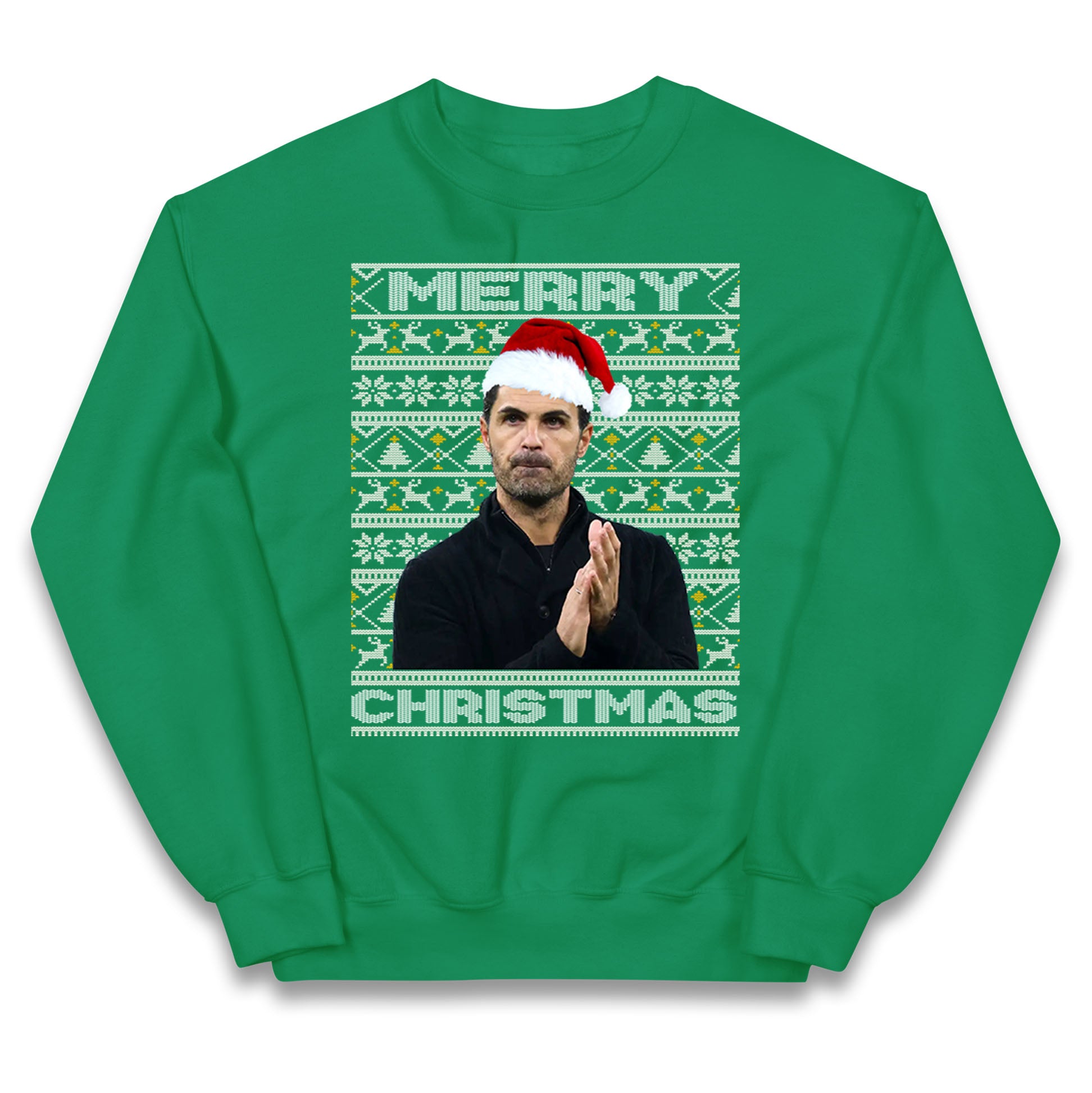 mikel arteta christmas jumper