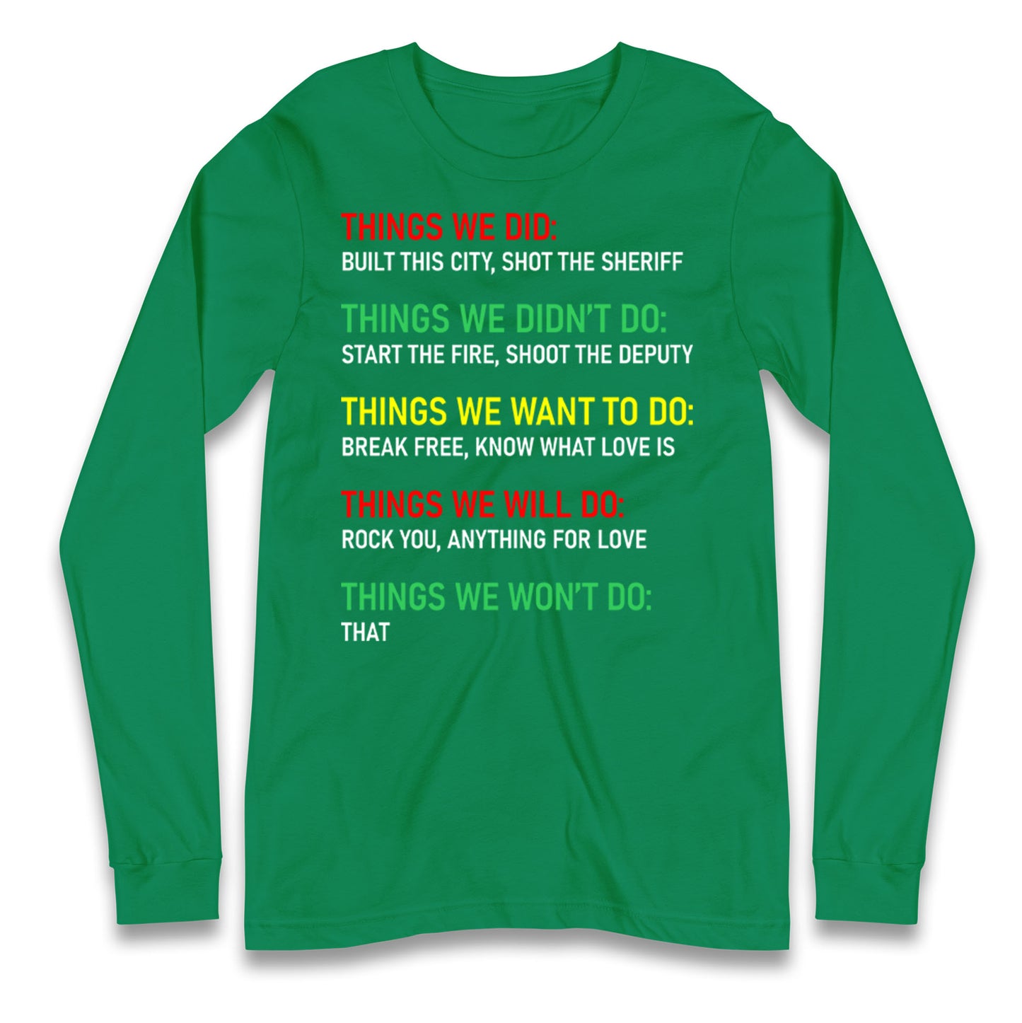 Bob Marley Music Longsleeve T Shirt