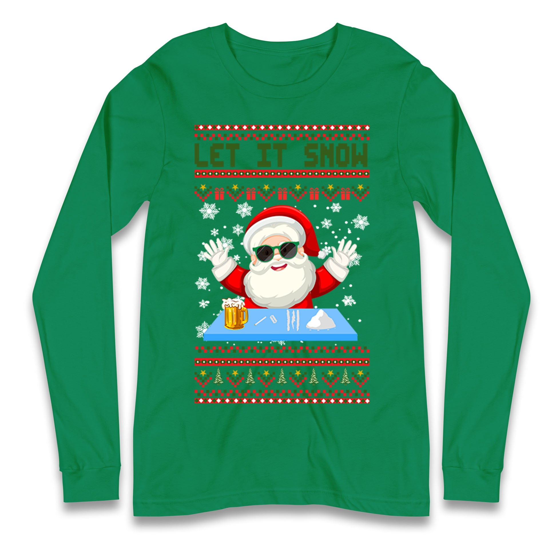 Santa Claus Christmas Longsleeve T Shirt