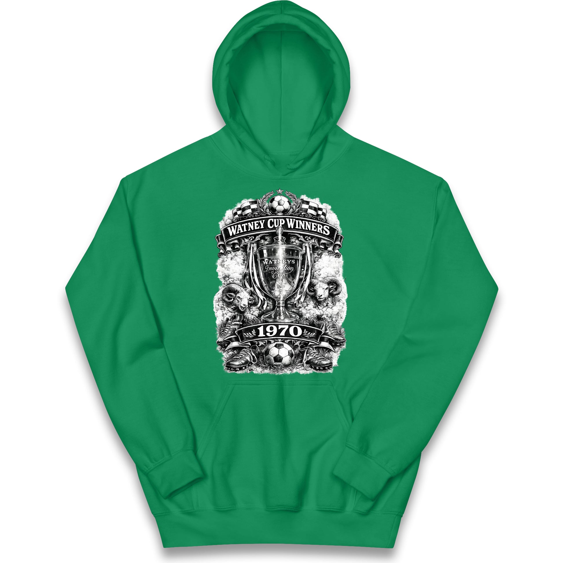 Retro Derby Watney Cup Winners 1970 Kids Hoodie