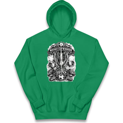 Retro Derby Watney Cup Winners 1970 Kids Hoodie