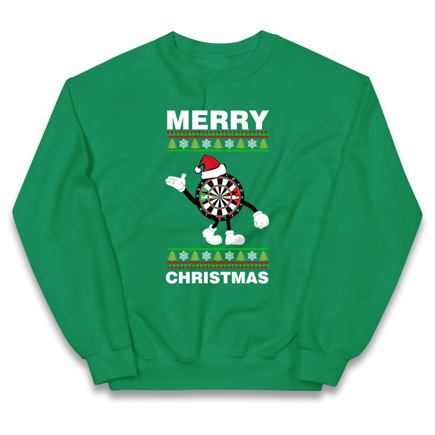 dartboard christmas santa costume jumper
