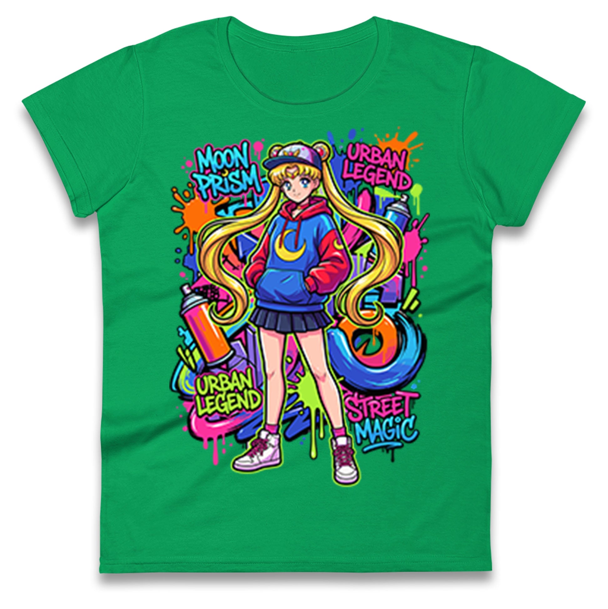 Moon Prism Power Ladies T Shirt