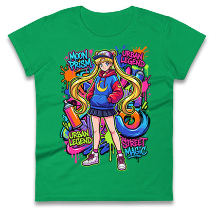 Moon Prism Power Ladies T Shirt