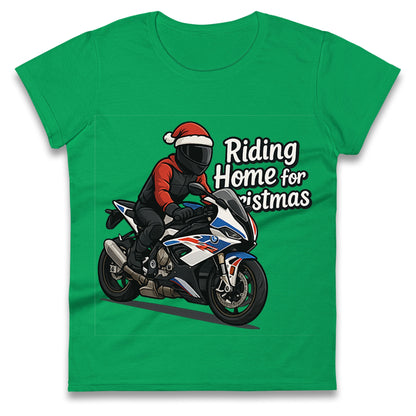 BMW S1000RR Christmas Ladies T Shirt 