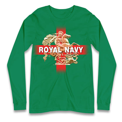 Royal Navy St George and The Dragon Long Sleeve T Shirt