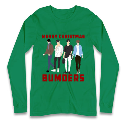Merry Christmas Bumders The Inbetweeners Long Sleeve T Shirt