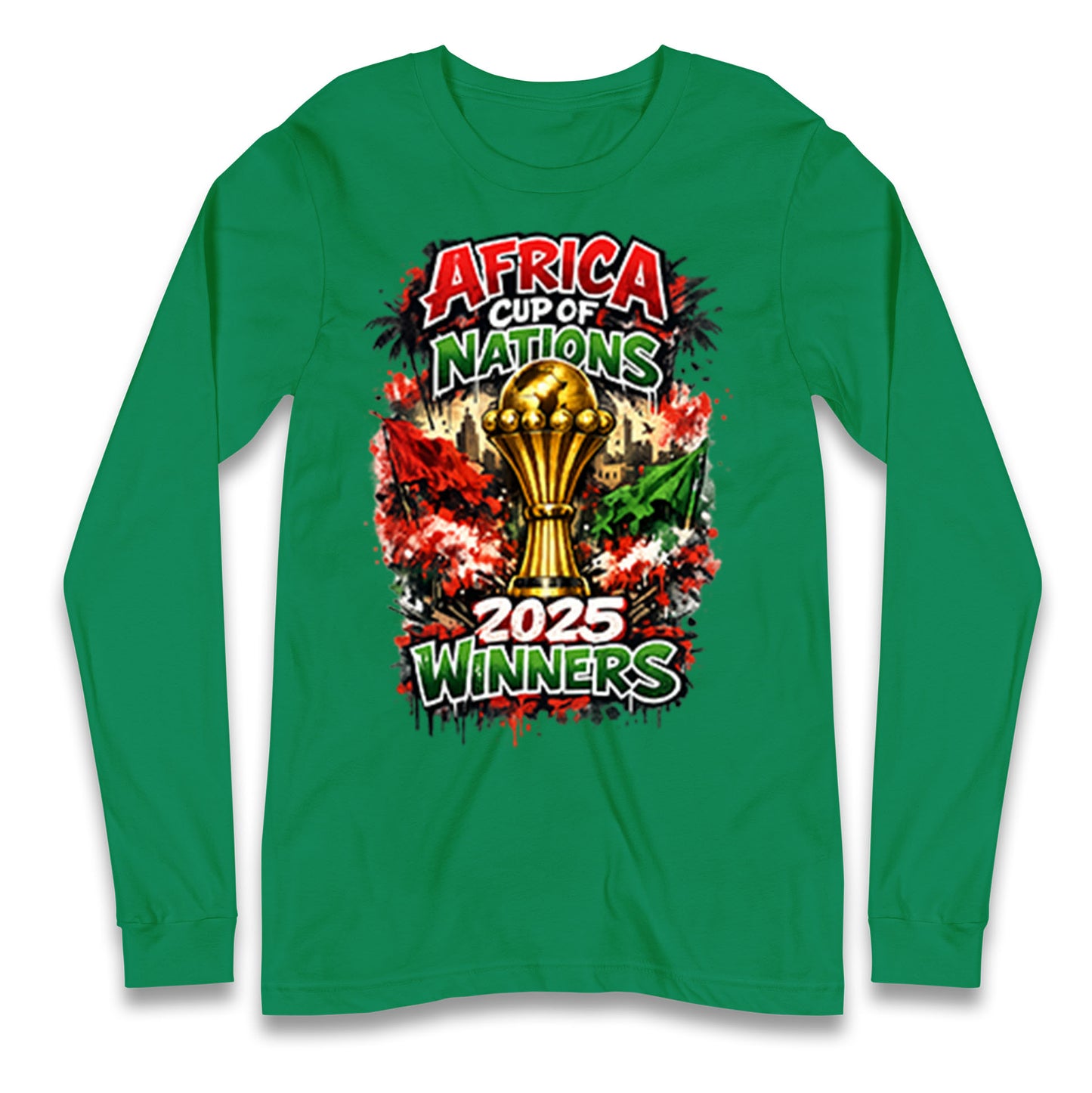 Morocco Africa Cup Of Nations Winners 2025 Longsleeve T Shirt