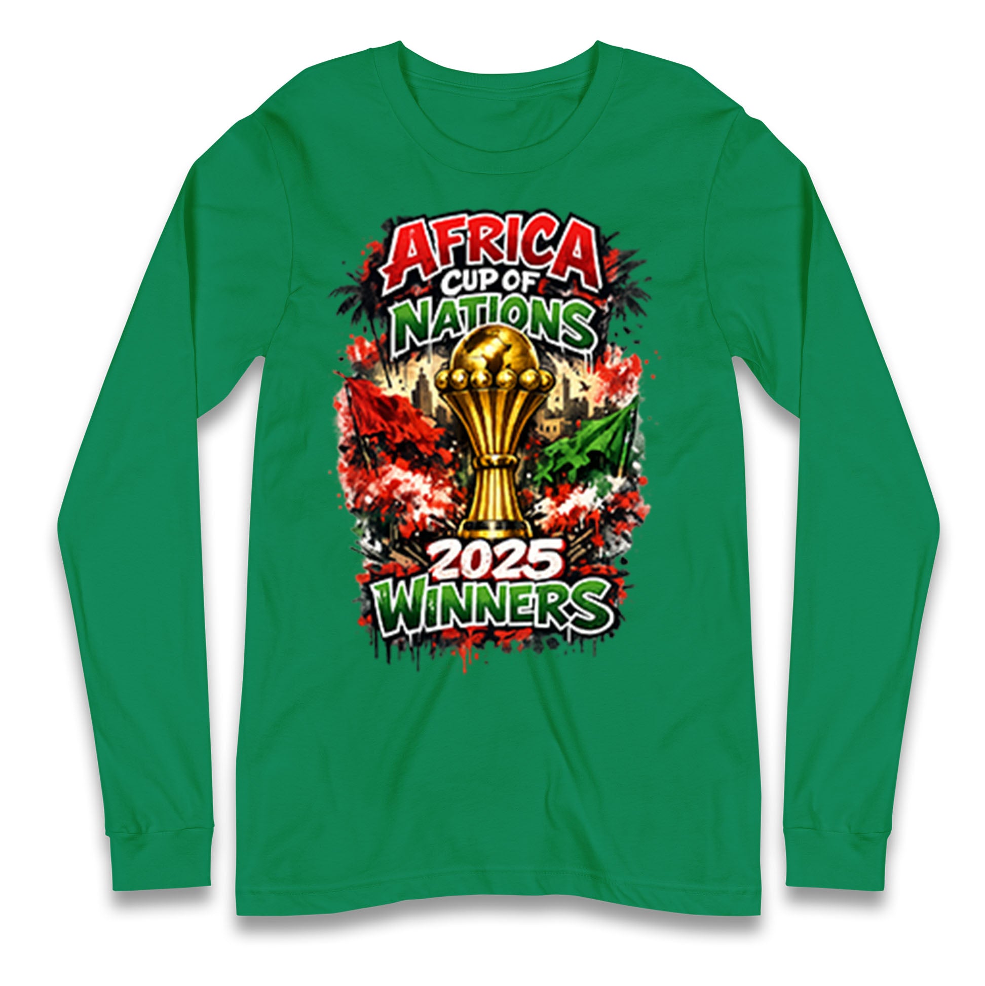 Morocco Africa Cup Of Nations Winners 2025 Longsleeve T Shirt