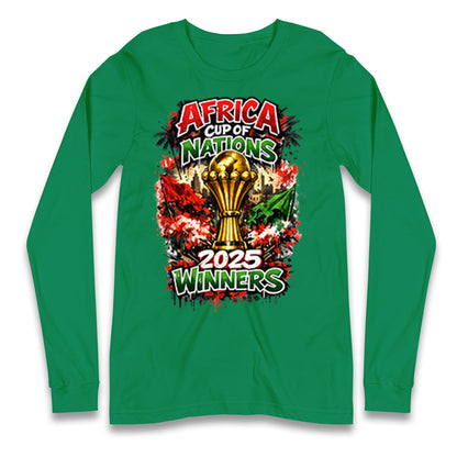Morocco Africa Cup Of Nations Winners 2025 Longsleeve T Shirt